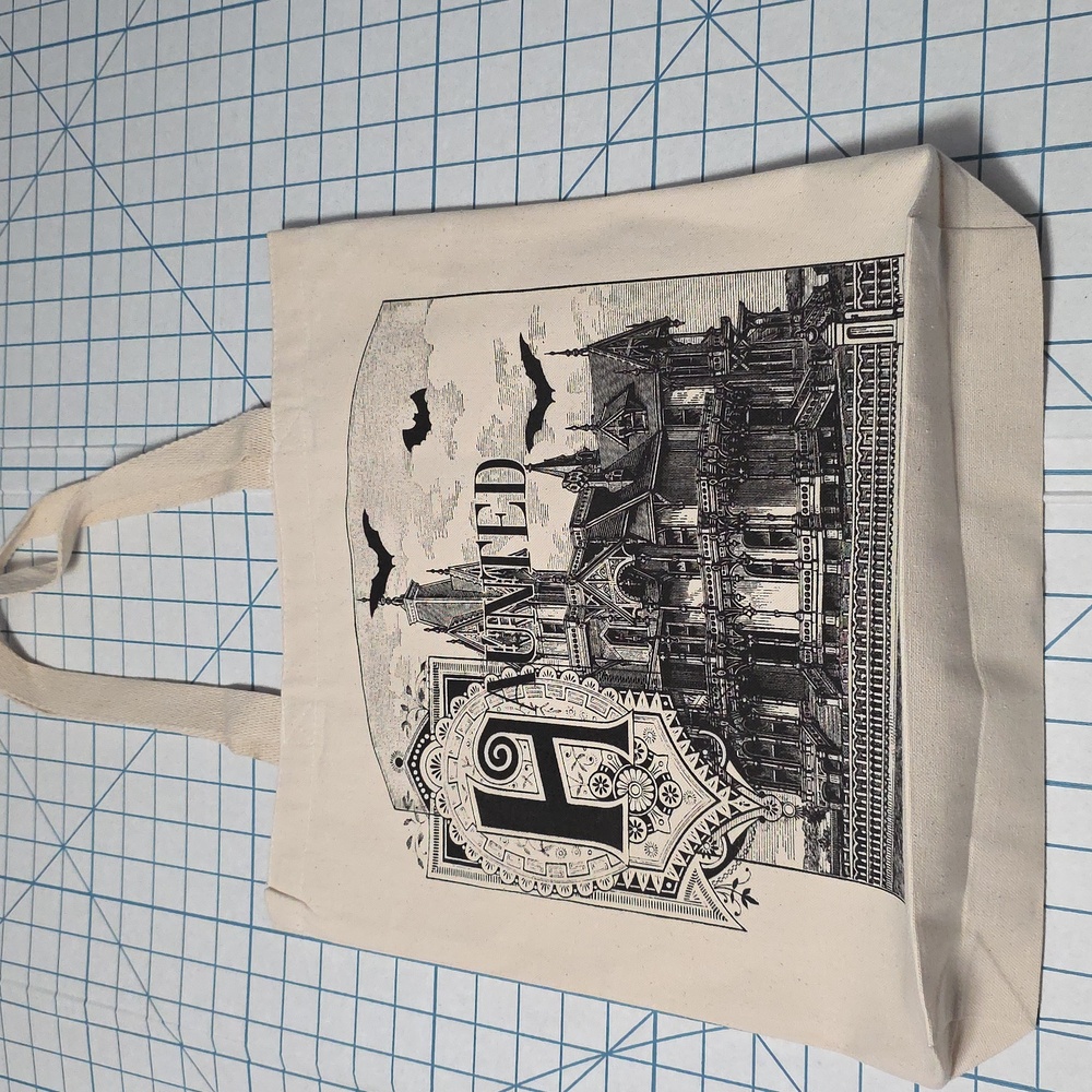 Haunted Canvas Tote Bag NWOT Weztern End Co.‎ Detroit